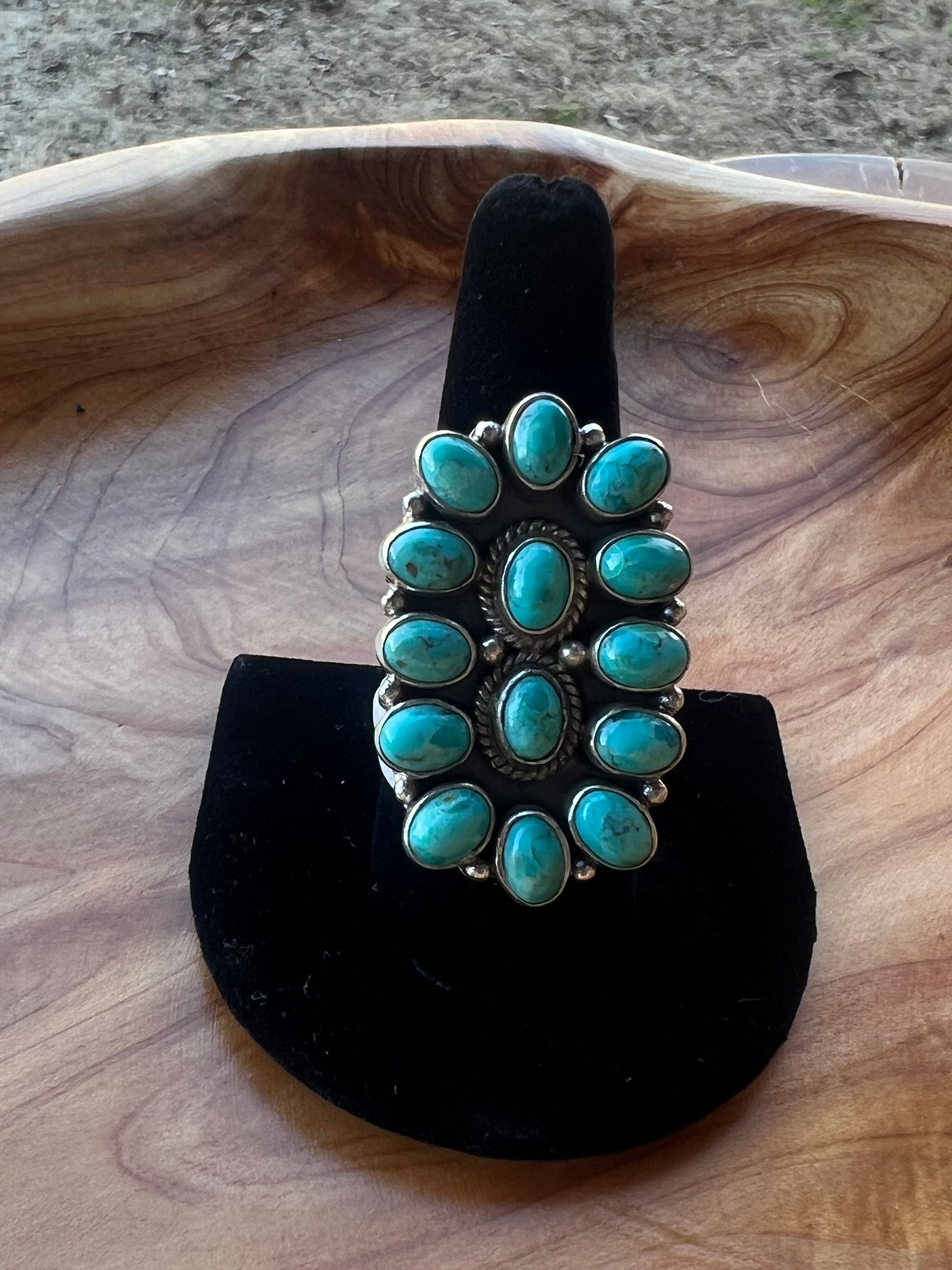 Kingman Turquoise Adjustable Ring