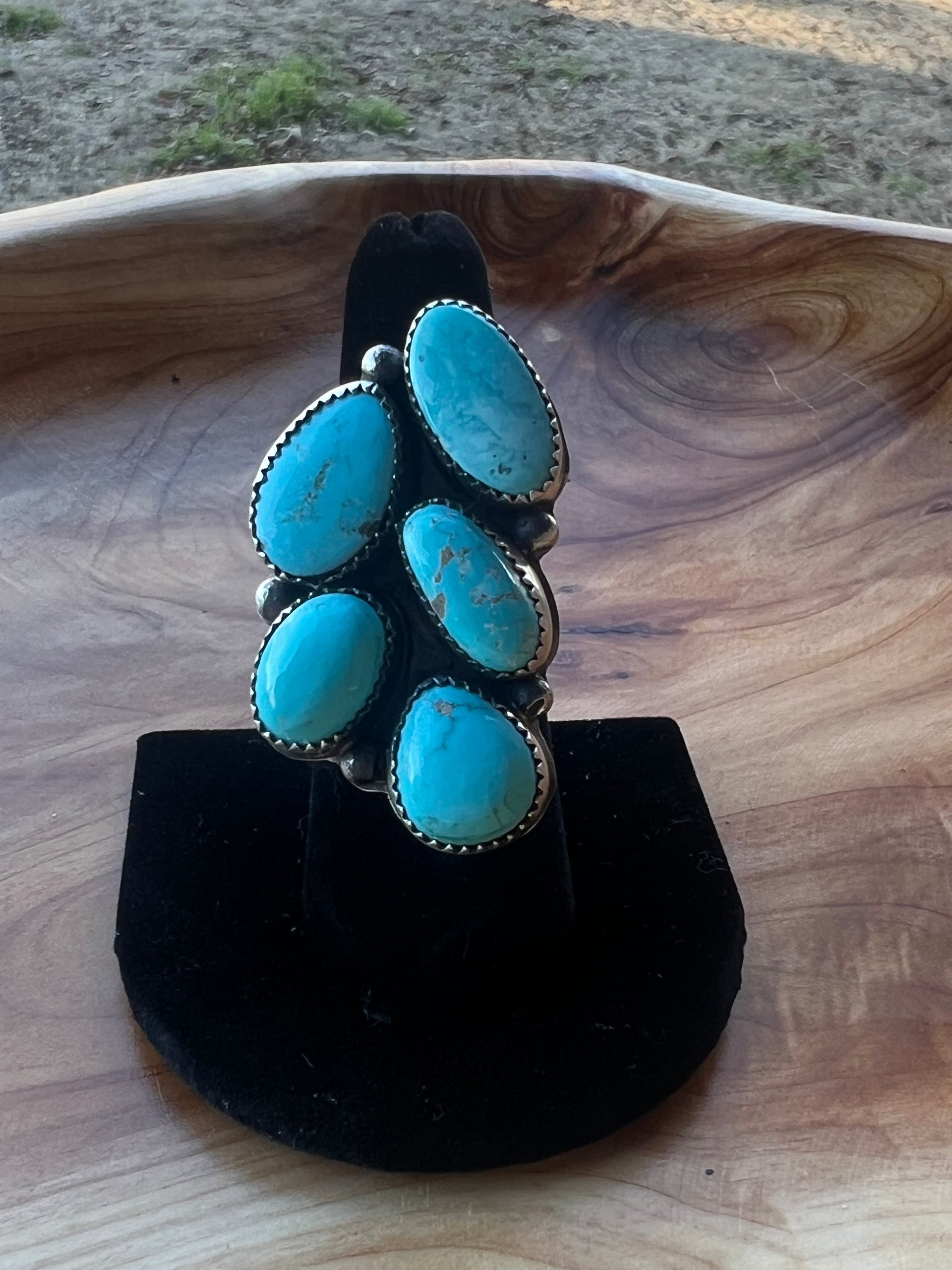 Kingman Turquoise Adjustable Ring