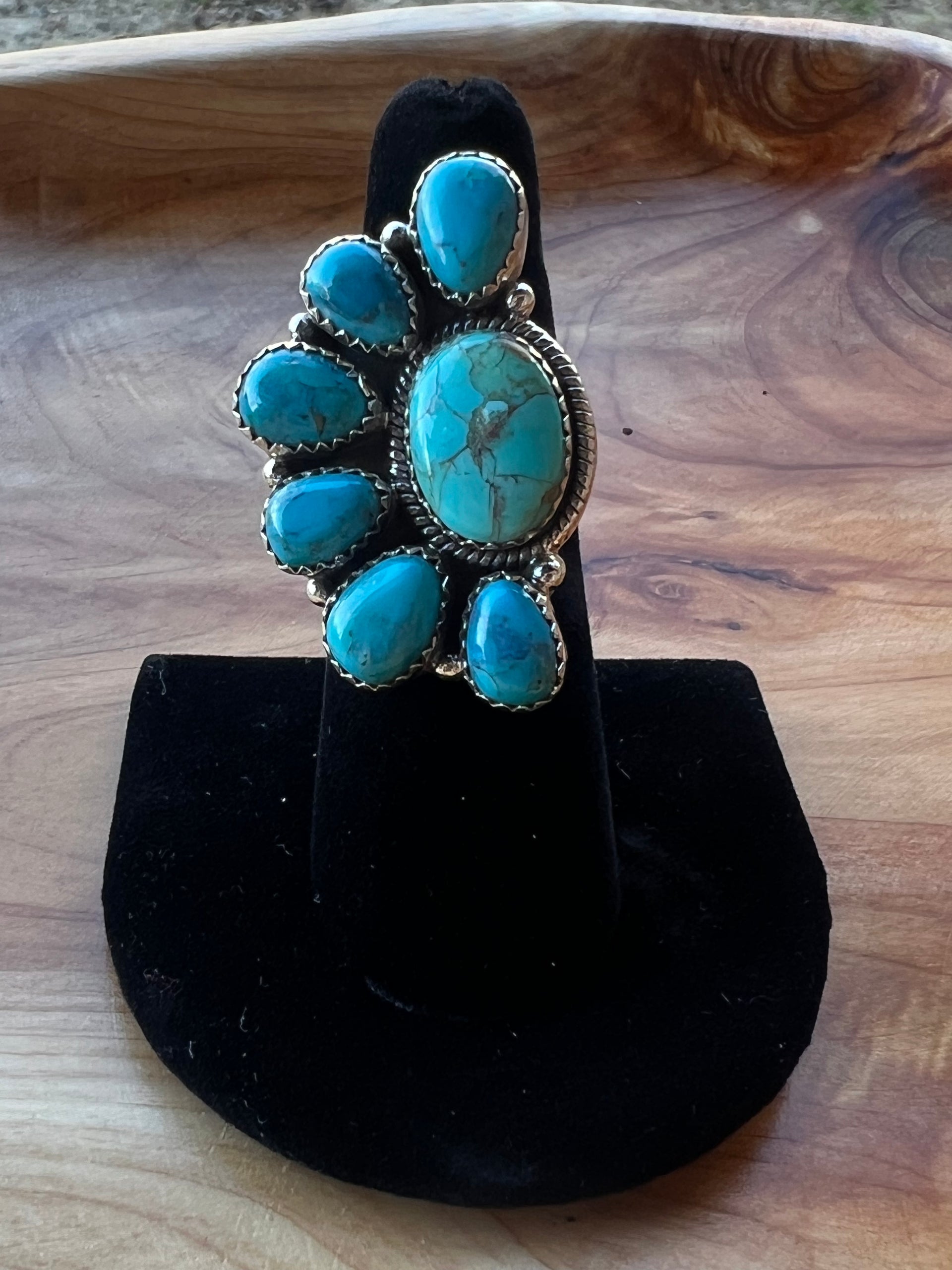 Kingman Turquoise Adjustable Ring